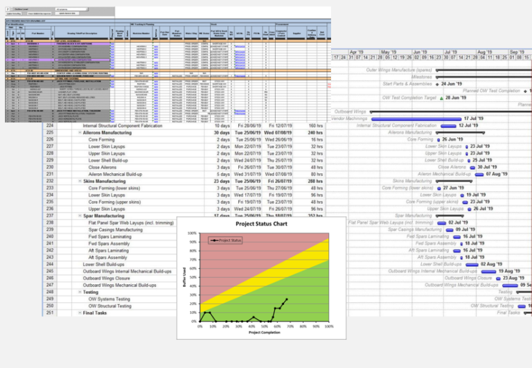 Project Management chart